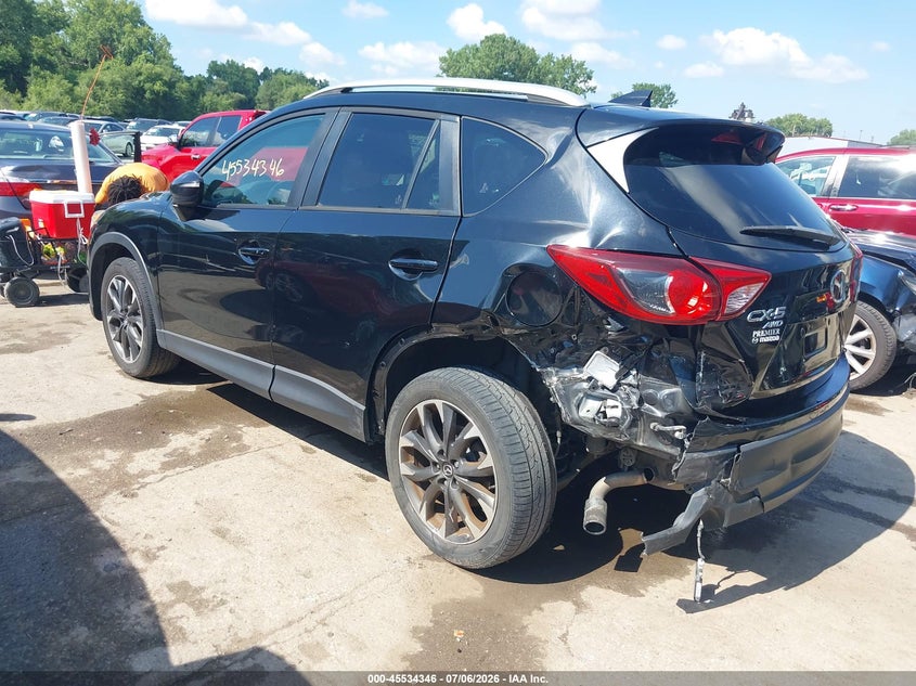 2016 Mazda Cx-5 VIN JM3KE4DYXG0810626 IAAI salvage auction — REAR END, Salvage Title, sold $2,700 on 2026-07-31 (photo 3)