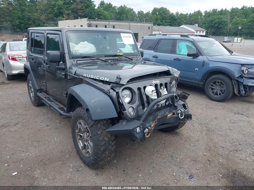 2016 Jeep Wrangler / VIN 1C4BJWFG0GL347768 IAAI salvage auction — FRONT END, Clear (Massachusetts), sold $3,250 on 2026-07-19 (photo 1)