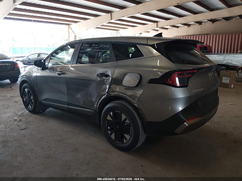 2026 Kia Sportage VIN KNDPU3DG9T7314818 IAAI salvage auction — LEFT SIDE, Clear (Florida), sold $19,050 on 2026-07-14 (photo 3)