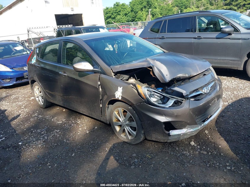 2012 Hyundai Accent VIN KMHCU5AE9CU012519 IAAI salvage auction — NORMAL WEAR, Clear (New York), sold $450 on 2026-07-21 (photo 1)