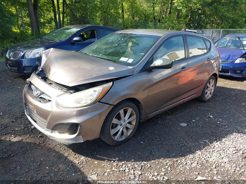 2012 Hyundai Accent VIN KMHCU5AE9CU012519 IAAI salvage auction — NORMAL WEAR, Clear (New York), sold $450 on 2026-07-21 (photo 2)