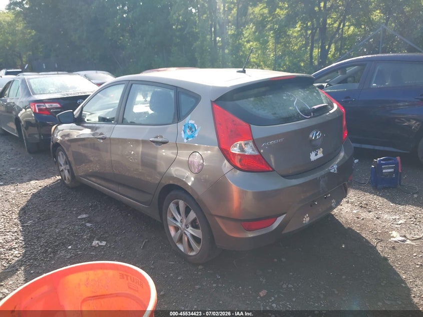 2012 Hyundai Accent VIN KMHCU5AE9CU012519 IAAI salvage auction — NORMAL WEAR, Clear (New York), sold $450 on 2026-07-21 (photo 3)