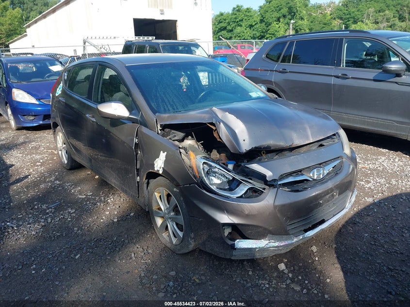 2012 Hyundai Accent VIN KMHCU5AE9CU012519 IAAI salvage auction — NORMAL WEAR, Clear (New York), sold $450 on 2026-07-21 (photo 6)