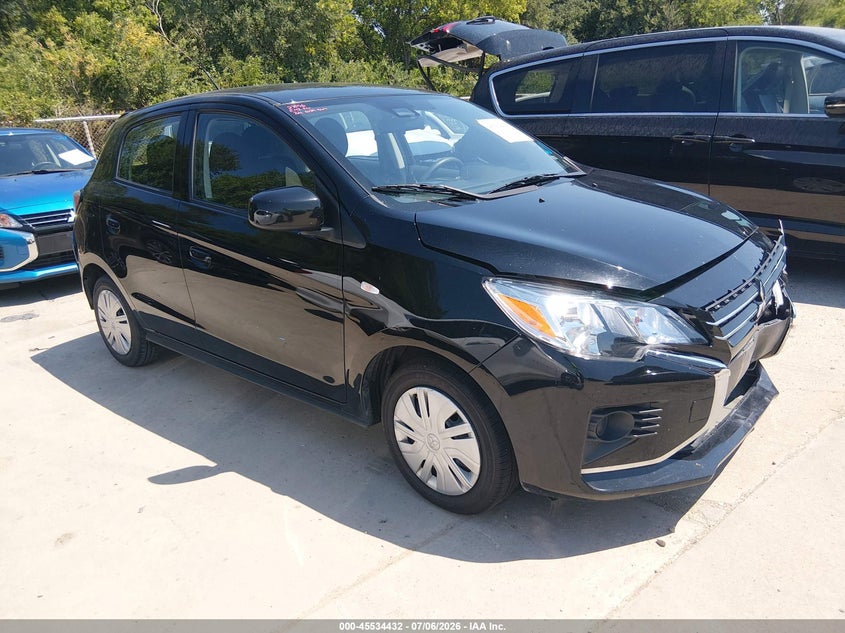 2024 Mitsubishi Mirage VIN ML32AUHJ6RH029921 IAAI salvage auction — FRONT END, Enterprise Vehicles Clear Only (Florida), sold $7,500 on 2026-07-13 (photo 1)