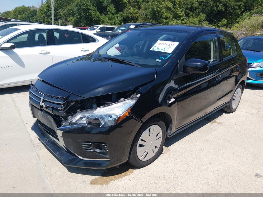 2024 Mitsubishi Mirage VIN ML32AUHJ6RH029921 IAAI salvage auction — FRONT END, Enterprise Vehicles Clear Only (Florida), sold $7,500 on 2026-07-13 (photo 2)