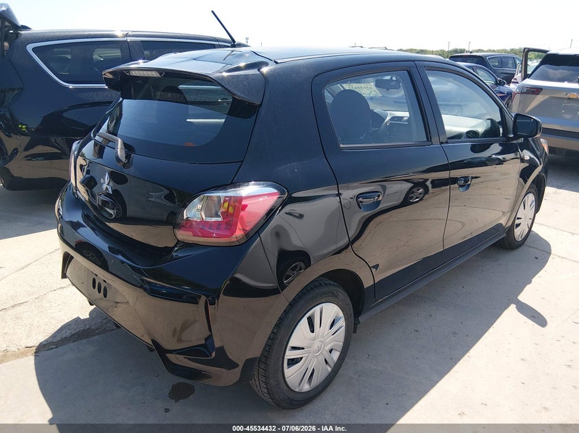 2024 Mitsubishi Mirage VIN ML32AUHJ6RH029921 IAAI salvage auction — FRONT END, Enterprise Vehicles Clear Only (Florida), sold $7,500 on 2026-07-13 (photo 4)