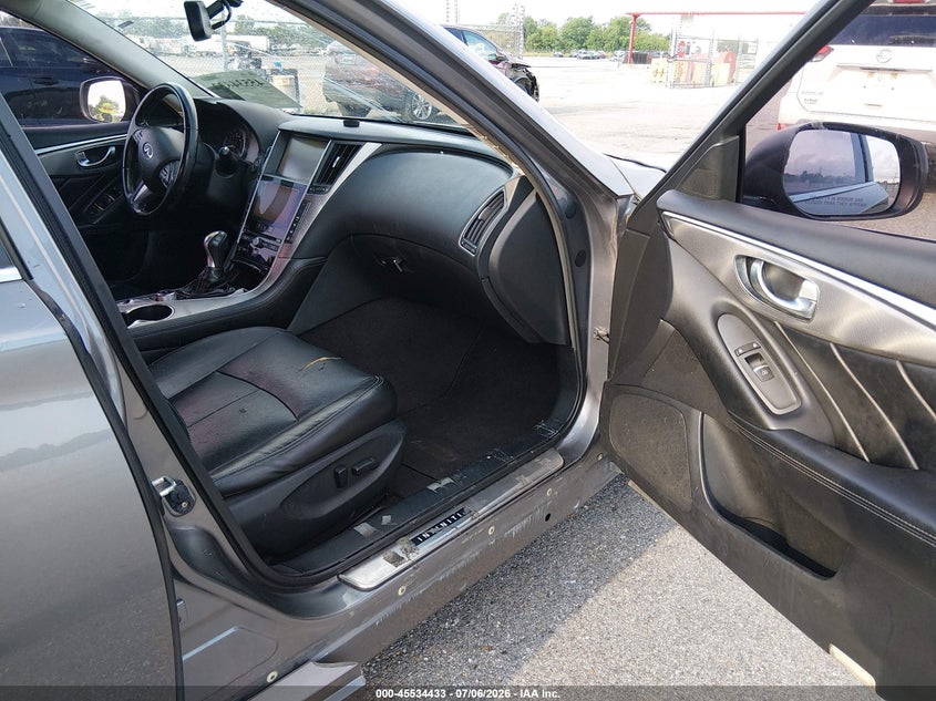 2014 Infiniti Q50 VIN JN1BV7AP7EM674910 IAAI salvage auction — NORMAL WEAR, Reconstructed (Louisiana), sold $600 on 2026-07-20 (photo 5)