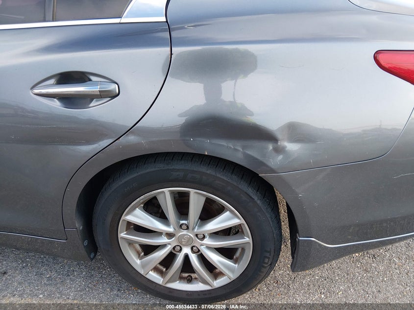 2014 Infiniti Q50 VIN JN1BV7AP7EM674910 IAAI salvage auction — NORMAL WEAR, Reconstructed (Louisiana), sold $600 on 2026-07-20 (photo 6)