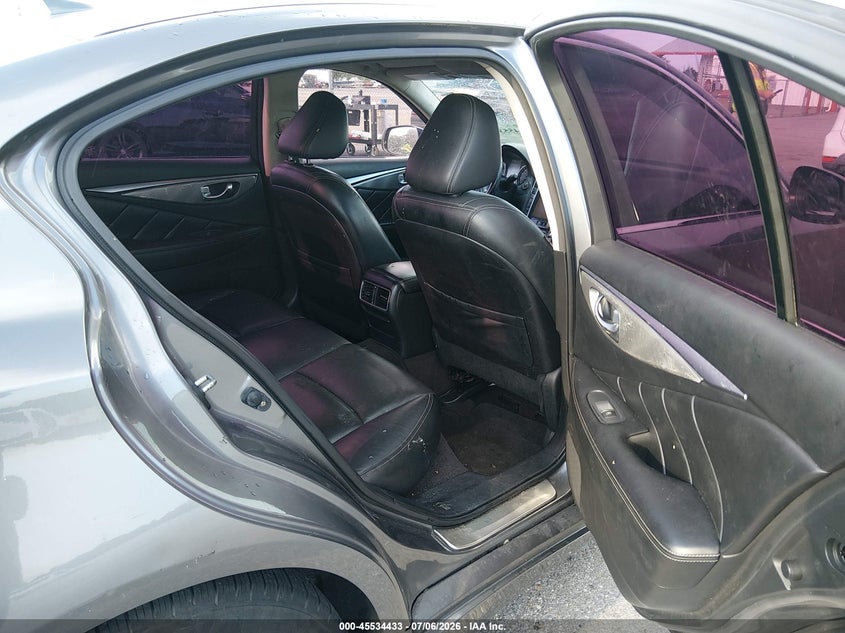 2014 Infiniti Q50 VIN JN1BV7AP7EM674910 IAAI salvage auction — NORMAL WEAR, Reconstructed (Louisiana), sold $600 on 2026-07-20 (photo 8)