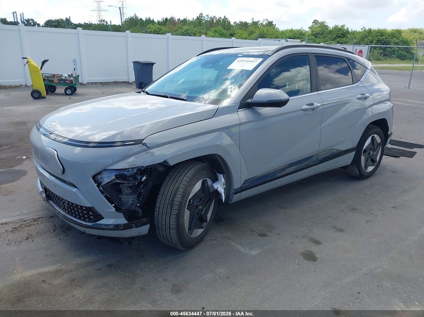 2025 Hyundai Kona VIN KM8HE3A66SU025890 IAAI salvage auction — SIDE, Salvage Title, sold $8,200 on 2026-08-02 (photo 2)