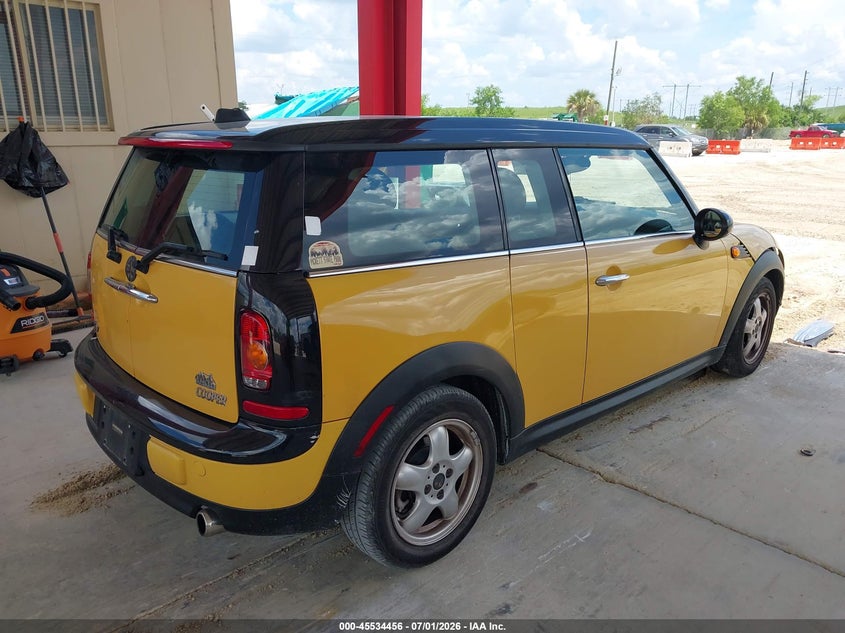 2009 Mini Clubman VIN WMWML335X9TX34641 IAAI salvage auction — FRONT END, Rebuildable (Florida), sold $25 on 2026-07-21 (photo 4)