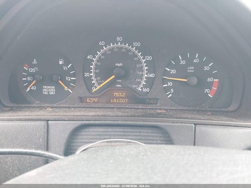 1997 Mercedes-benz E-class VIN WDBJF72F9VA156213 IAAI salvage auction — NORMAL WEAR, Clear - Dealer Only (California), sold $300 on 2026-07-20 (photo 7)