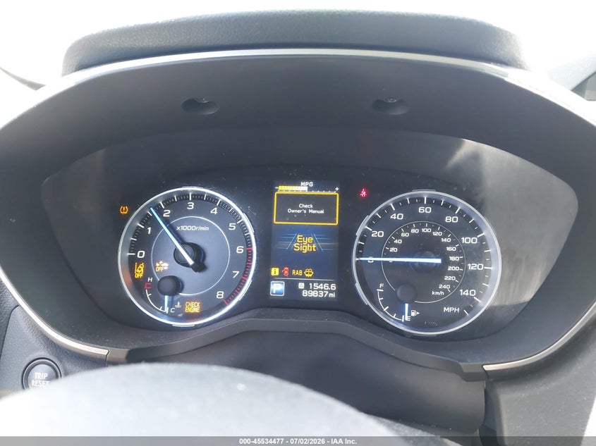 2019 Subaru Ascent VIN 4S4WMAJD7K3420552 IAAI salvage auction — FRONT END, Salvage Title, sold $5,300 on 2026-07-31 (photo 7)