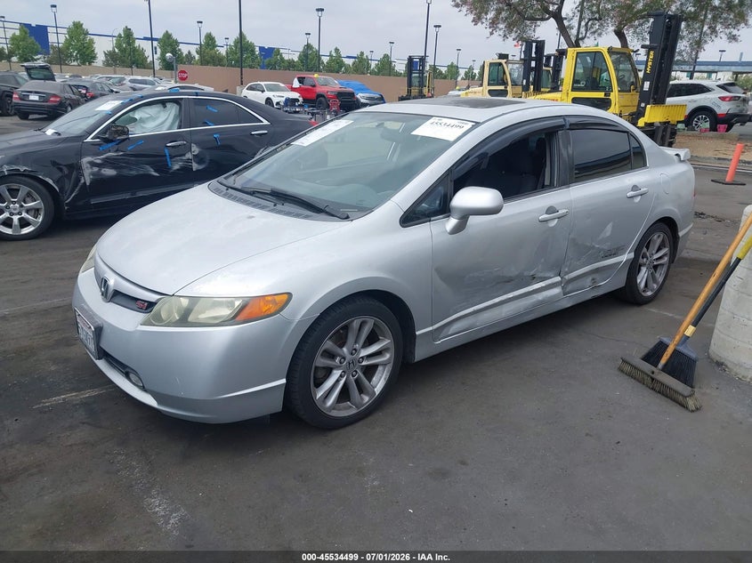 2007 Honda Civic VIN 2HGFA55517H702814 IAAI salvage auction — LEFT SIDE, Salvage Certificate (California), sold $2,200 on 2026-07-19 (photo 2)