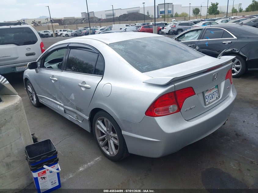 2007 Honda Civic VIN 2HGFA55517H702814 IAAI salvage auction — LEFT SIDE, Salvage Certificate (California), sold $2,200 on 2026-07-19 (photo 3)