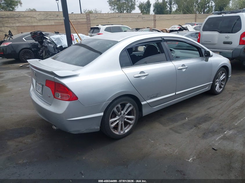 2007 Honda Civic VIN 2HGFA55517H702814 IAAI salvage auction — LEFT SIDE, Salvage Certificate (California), sold $2,200 on 2026-07-19 (photo 4)