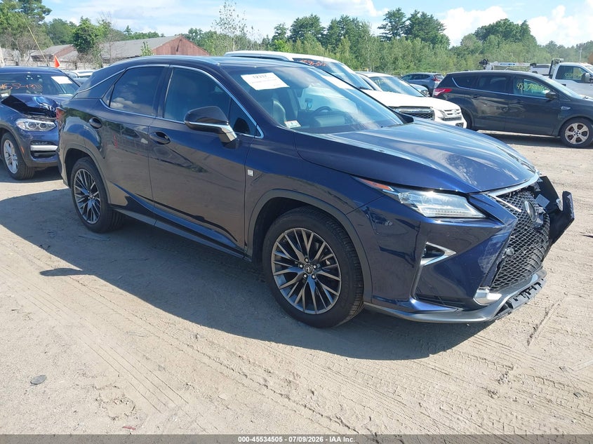 2017 Lexus Rx VIN 2T2BZMCA1HC077063 IAAI salvage auction — FRONT END, Salvage (Massachusetts), sold $10,100 on 2026-07-29 (photo 1)
