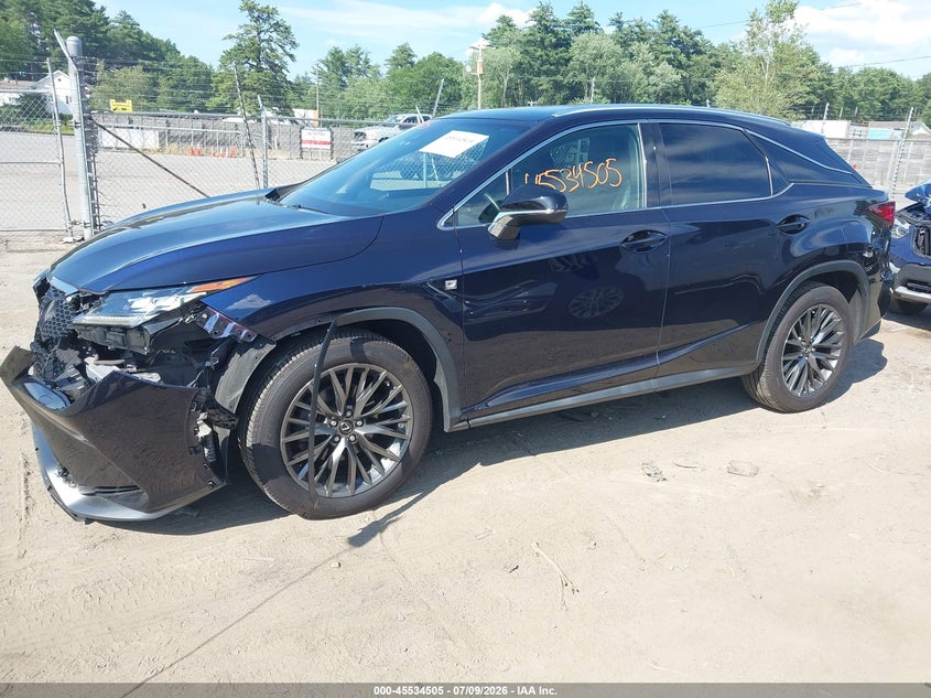 2017 Lexus Rx VIN 2T2BZMCA1HC077063 IAAI salvage auction — FRONT END, Salvage (Massachusetts), sold $10,100 on 2026-07-29 (photo 2)