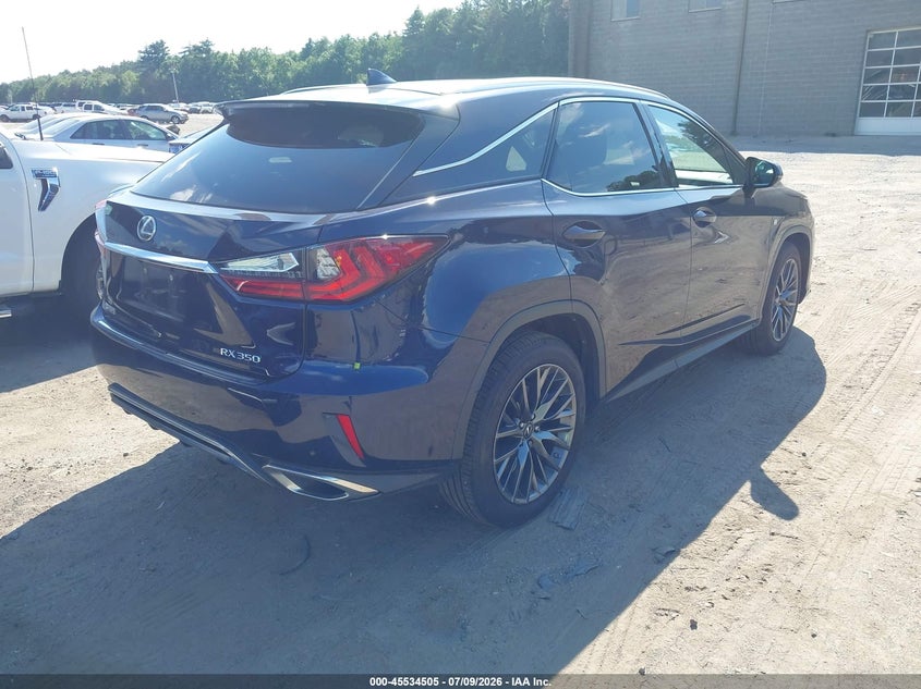2017 Lexus Rx VIN 2T2BZMCA1HC077063 IAAI salvage auction — FRONT END, Salvage (Massachusetts), sold $10,100 on 2026-07-29 (photo 4)
