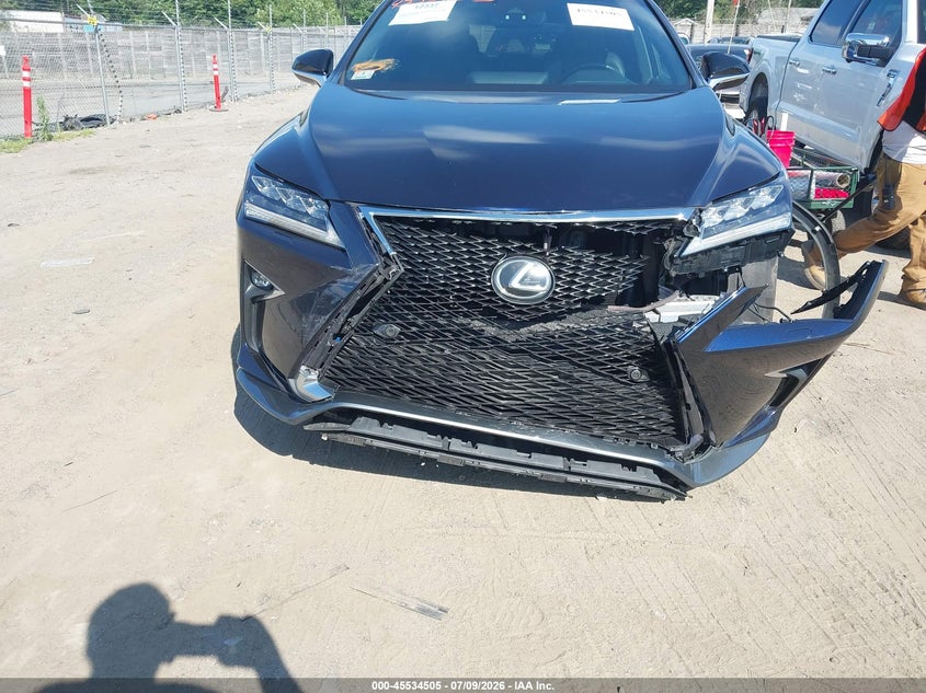 2017 Lexus Rx VIN 2T2BZMCA1HC077063 IAAI salvage auction — FRONT END, Salvage (Massachusetts), sold $10,100 on 2026-07-29 (photo 6)