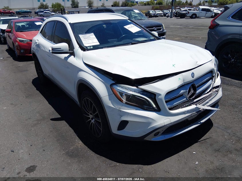 2015 Mercedes-benz Gla-klasse VIN WDCTG4GB6FJ088721 IAAI salvage auction — FRONT END, Salvage Title, sold $1,500 on 2026-08-14 (photo 1)