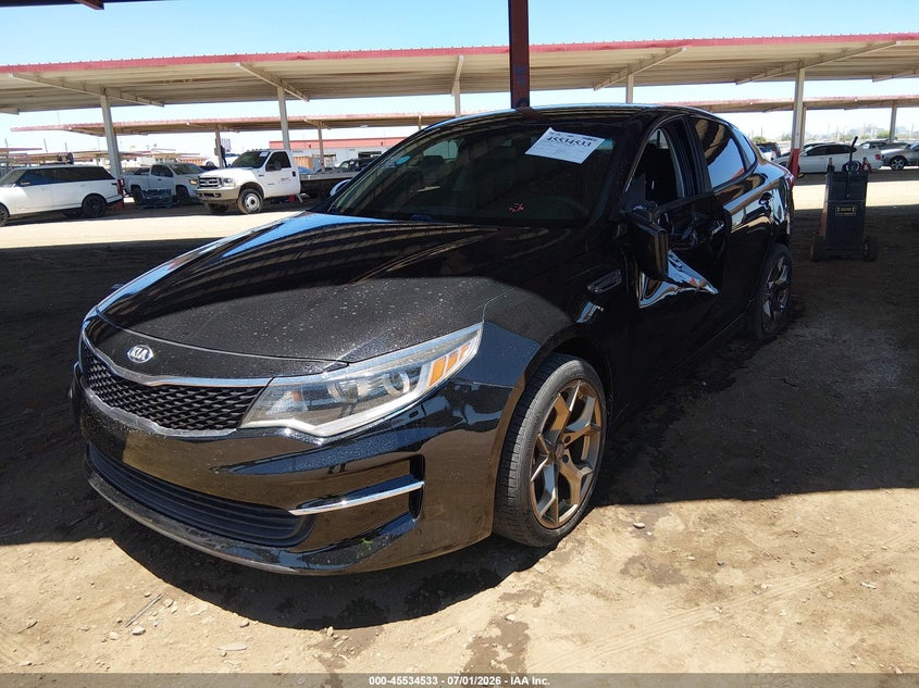 2020 Kia Optima VIN 5XXGT4L31LG403829 IAAI salvage auction — LEFT FRONT, Salvage (Arizona), sold $1,750 on 2026-07-28 (photo 2)