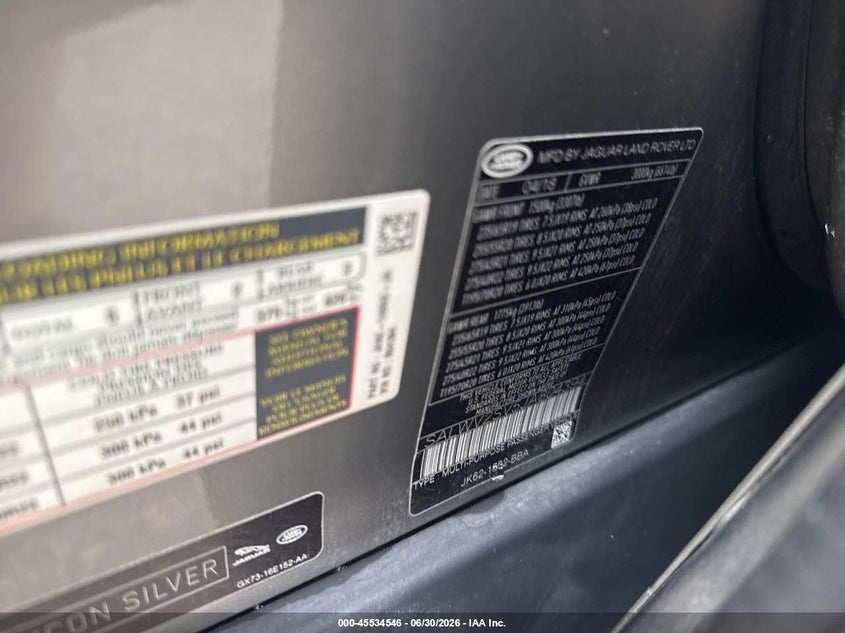 2018 Land rover Range rover sport VIN SALWV2SV5JA804394 IAAI salvage auction — NORMAL WEAR, Clear (Virginia), sold $14,500 on 2026-07-22 (photo 9)