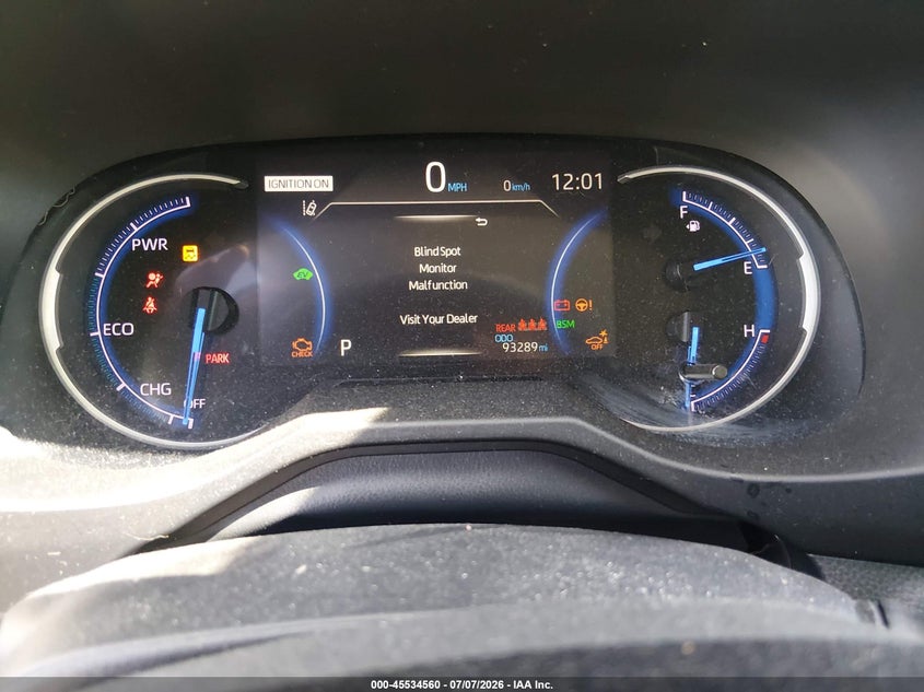 2020 Toyota Rav 4 VIN 4T3DWRFV5LU004729 IAAI salvage auction — REAR END, Salvage Title, sold $12,900 on 2026-07-31 (photo 7)