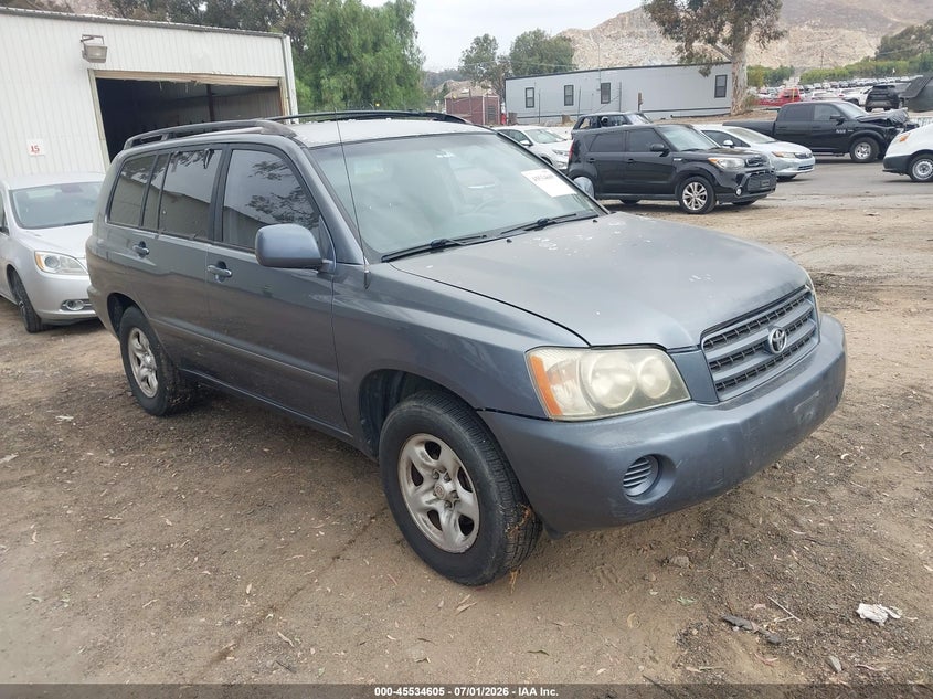2003 Toyota Highlander VIN JTEGD21A130069883 IAAI salvage auction — NORMAL WEAR, Clear - Dealer Only (California), sold $375 on 2026-07-28 (photo 1)