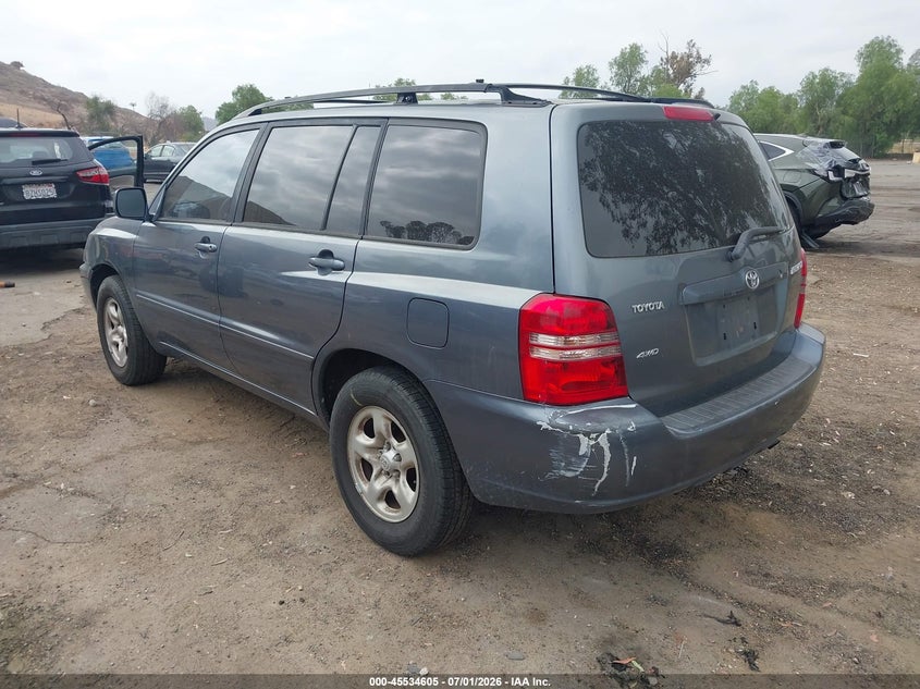 2003 Toyota Highlander VIN JTEGD21A130069883 IAAI salvage auction — NORMAL WEAR, Clear - Dealer Only (California), sold $375 on 2026-07-28 (photo 3)