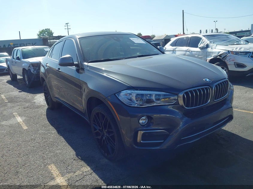 2019 BMW X6 VIN 5UXKU2C53K0Z65968 IAAI salvage auction — LEFT FRONT, Salvage (California), sold $11,100 on 2026-08-21 (photo 1)