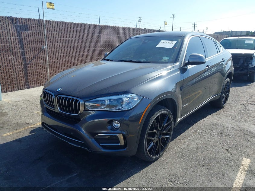 2019 BMW X6 VIN 5UXKU2C53K0Z65968 IAAI salvage auction — LEFT FRONT, Salvage (California), sold $11,100 on 2026-08-21 (photo 2)