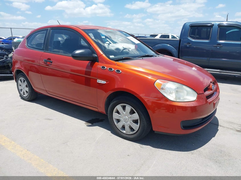 2007 Hyundai Accent VIN KMHCM36C67U030753 IAAI salvage auction — SIDE, Salvage (Texas), sold $125 on 2026-07-23 (photo 1)