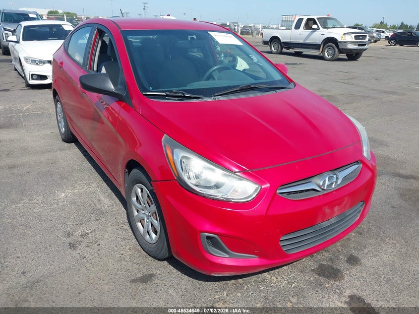 2013 Hyundai Accent VIN KMHCT4AE6DU463213 IAAI salvage auction — RIGHT SIDE, Salvage (California), sold $750 on 2026-07-29 (photo 1)