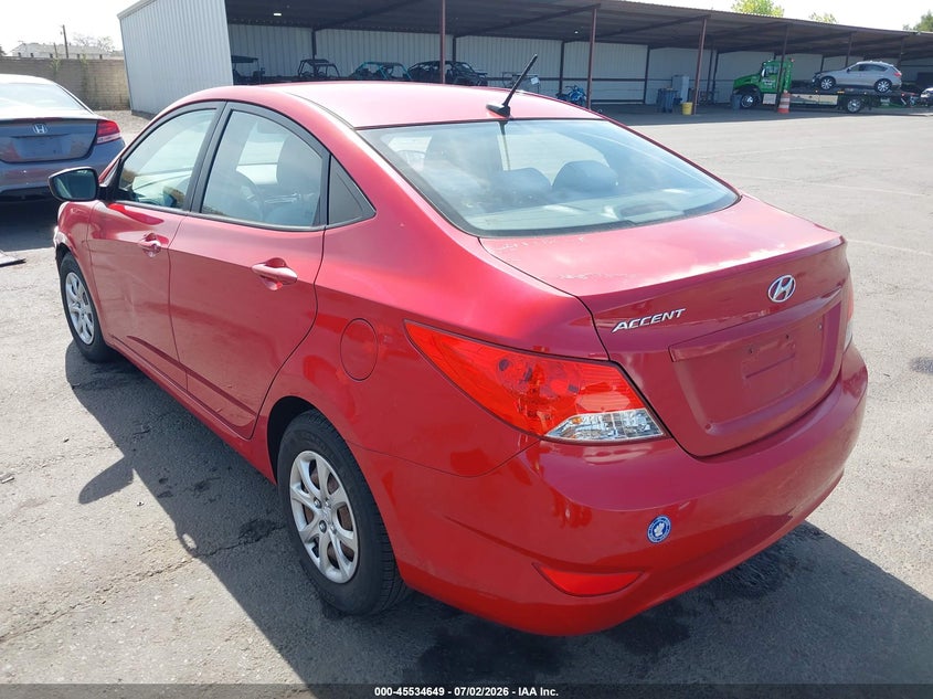 2013 Hyundai Accent VIN KMHCT4AE6DU463213 IAAI salvage auction — RIGHT SIDE, Salvage (California), sold $750 on 2026-07-29 (photo 3)