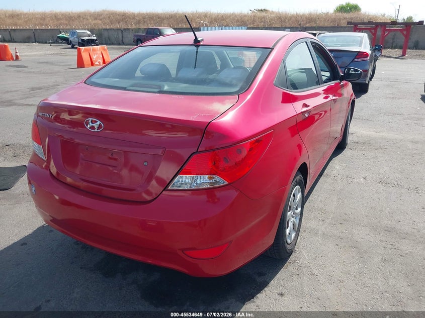 2013 Hyundai Accent VIN KMHCT4AE6DU463213 IAAI salvage auction — RIGHT SIDE, Salvage (California), sold $750 on 2026-07-29 (photo 4)