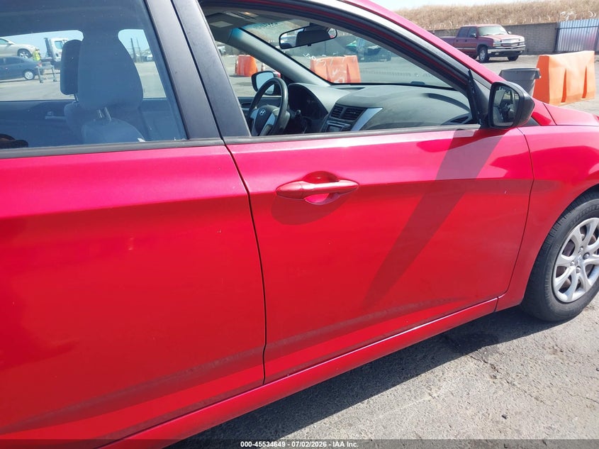 2013 Hyundai Accent VIN KMHCT4AE6DU463213 IAAI salvage auction — RIGHT SIDE, Salvage (California), sold $750 on 2026-07-29 (photo 6)