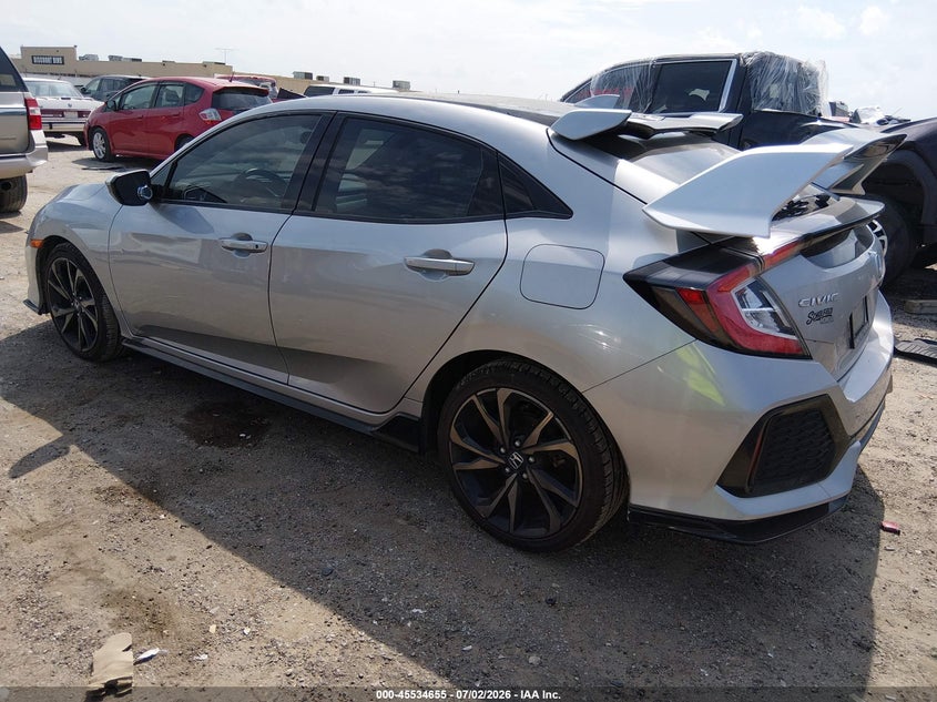 2019 Honda Civic VIN SHHFK7H45KU224954 IAAI salvage auction — HAIL, Wait Title, sold $7,900 on 2026-08-21 (photo 3)