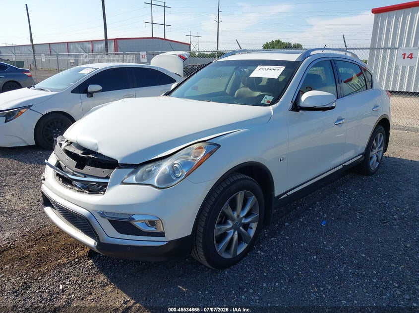 2016 Infiniti Qx50 VIN JN1BJ0RP6GM231514 IAAI salvage auction — FRONT END, Wait Title, sold $1,075 on 2026-08-21 (photo 2)