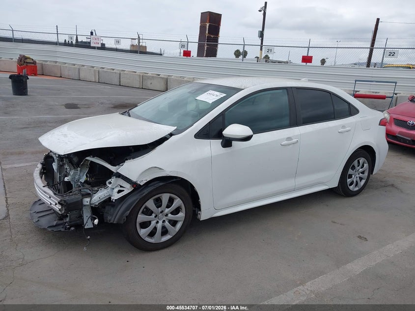 2021 Toyota Corolla VIN 5YFEPMAE0MP211357 IAAI salvage auction — FRONT END, Salvage (California), sold $4,650 on 2026-07-25 (photo 2)