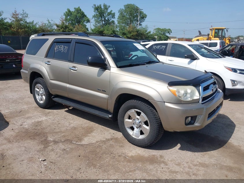 2006 Toyota 4runner VIN JTEBU14R868066412 IAAI salvage auction — LEFT FRONT, Clear (Indiana), sold $2,200 on 2026-07-28 (photo 1)