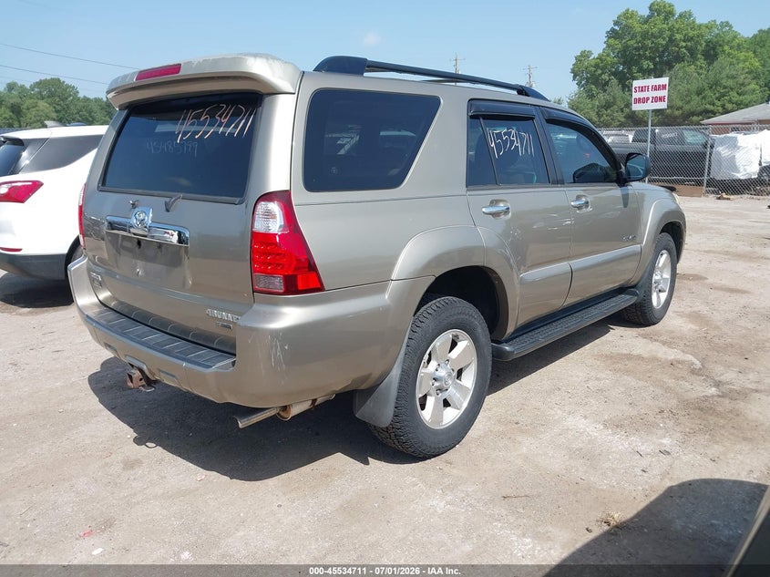 2006 Toyota 4runner VIN JTEBU14R868066412 IAAI salvage auction — LEFT FRONT, Clear (Indiana), sold $2,200 on 2026-07-28 (photo 4)