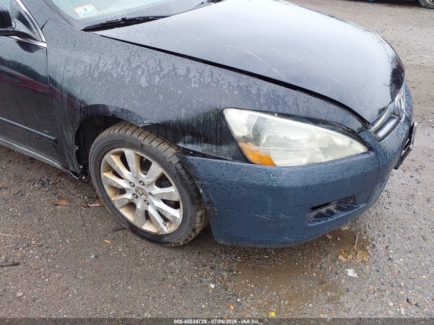 2007 Honda Accord VIN 1HGCM66407A003761 IAAI salvage auction — RIGHT FRONT, Clear (Massachusetts), sold $350 on 2026-07-09 (photo 6)