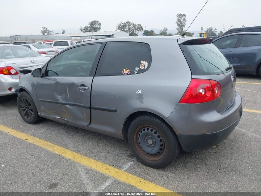 2009 Volkswagen Rabbit VIN WVWBB71K79W020803 IAAI salvage auction — FRONT END, Salvage (California), sold $325 on 2026-07-14 (photo 3)