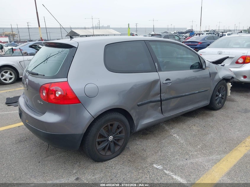 2009 Volkswagen Rabbit VIN WVWBB71K79W020803 IAAI salvage auction — FRONT END, Salvage (California), sold $325 on 2026-07-14 (photo 4)