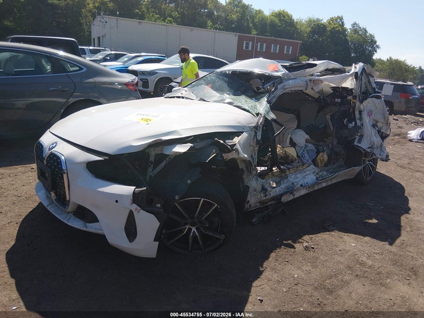2021 BMW 4er VIN WBA73AP05MCG47192 IAAI salvage auction — ALL OVER, Salvage (Massachusetts), sold $1,150 on 2026-08-11 (photo 2)