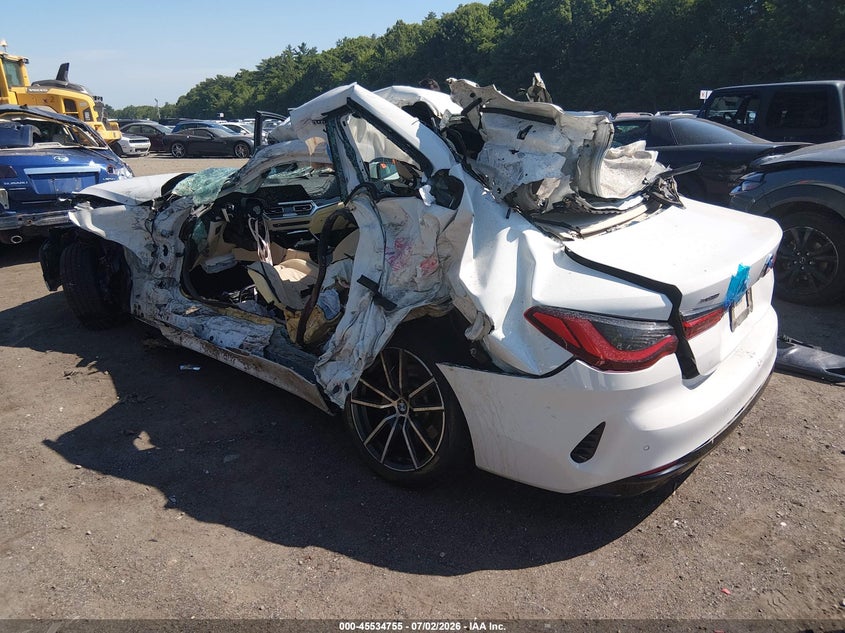 2021 BMW 4er VIN WBA73AP05MCG47192 IAAI salvage auction — ALL OVER, Salvage (Massachusetts), sold $1,150 on 2026-08-11 (photo 3)