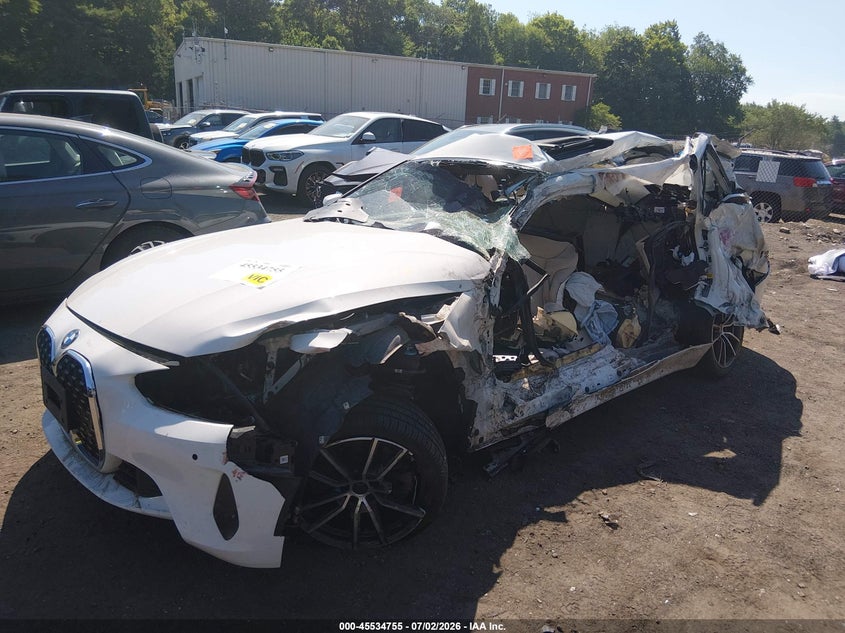 2021 BMW 4er VIN WBA73AP05MCG47192 IAAI salvage auction — ALL OVER, Salvage (Massachusetts), sold $1,150 on 2026-08-11 (photo 6)