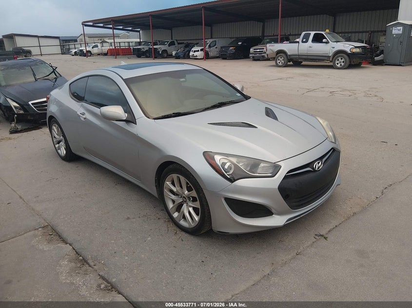 2013 Hyundai Genesis VIN KMHHT6KD7DU083868 IAAI salvage auction — NORMAL WEAR, Original (Texas), sold $400 on 2026-07-28 (photo 1)