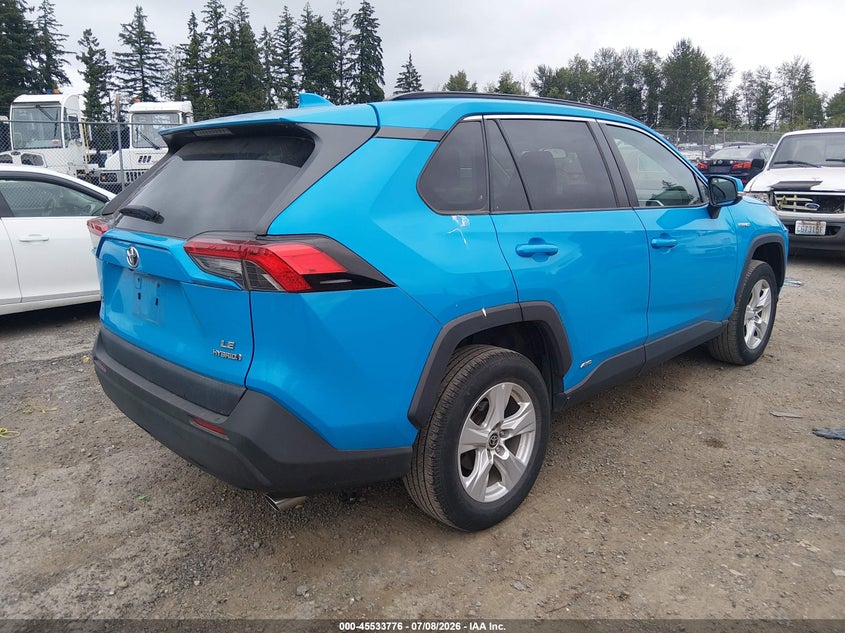 2021 Toyota Rav 4 VIN 2T3MWRFV8MW117401 IAAI salvage auction — REAR END, Clear (Washington), sold $3,050 on 2026-07-29 (photo 4)